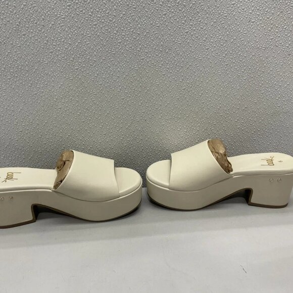 NEW BEEK Prinia Platform Heeled Sandals – Eggshell Size 6 – Leather, Han… - Picture 11 of 12